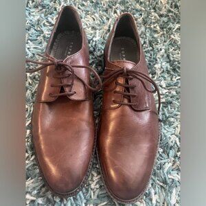 Topman brown leather dress shoes EUC 95